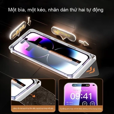 Miếng dán kính cường lực iPhone 17-11, XR, XS, Pro Max - Tăng độ sáng, chống nổ, chống vân tay - 53.800 VND 2