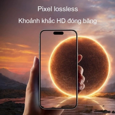 Miếng dán kính cường lực kim loại full cho iPhone 17-11 Pro Max - Giá 80.000 VND