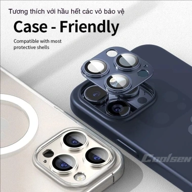 Miếng dán kính cường lực kim loại full cho iPhone 17-11 Pro Max - Giá 80.000 VND