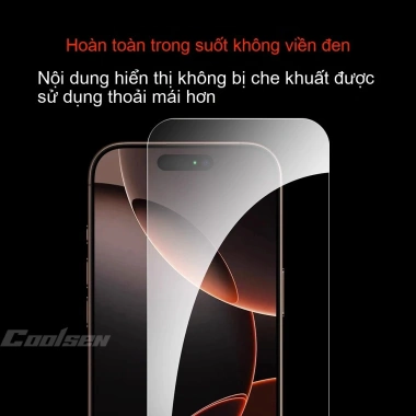 Miếng dán kính cường lực trong suốt chống ánh sáng xanh cho iPhone 11‑17 Pro Max Air, chỉ 28.800đ 4