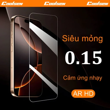 Miếng dán kính cường lực trong suốt chống ánh sáng xanh cho iPhone 11‑17 Pro Max Air, chỉ 28.800đ 10