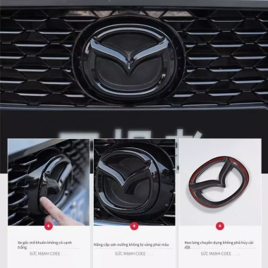 Miếng Dán Logo Mazda 3 2.020-2.026 Mặt Trước và Sau Lưới Đổi Mới Giá 144k