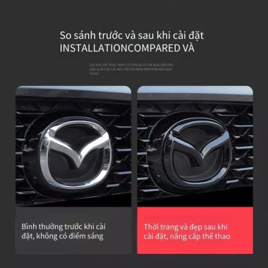 Miếng Dán Logo Mazda 3 2.020-2.026 Mặt Trước và Sau Lưới Đổi Mới Giá 144k
