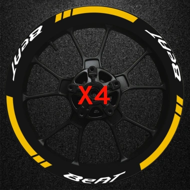 Miếng Dán Mags 14'' Phản Quang Chống Thấm Nước Cho Honda Beat Fi V1 V2 V3 Tự Dính Bền Đẹp 14 Miếng Dán Mags 14'' Phản Quang Chống Thấm Nước Cho Honda Beat Fi V1 V2 V3 Tự Dính Bền Đẹp 14