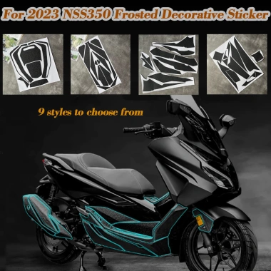 Miếng dán mờ NSS350 cho Honda Forza 350 Nắp ống xả chịu nhiệt chống thấm đề can Miếng dán mờ NSS350 cho Honda Forza 350 Nắp ống xả chịu nhiệt chống thấm đề can