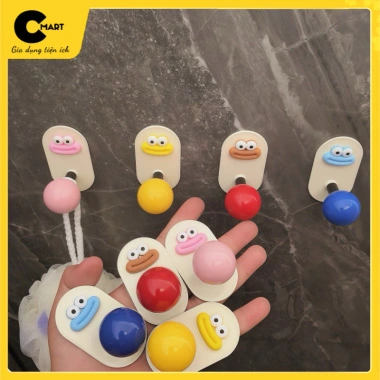 Miếng Dán Móc Treo Đồ Mặt Cười Đa Màu - Dễ Thương, Buộc Tóc, Khăn Tắm CD01 6.355₫ 3