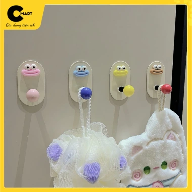 Miếng Dán Móc Treo Đồ Mặt Cười Đa Màu - Dễ Thương, Buộc Tóc, Khăn Tắm CD01 6.355₫ 5