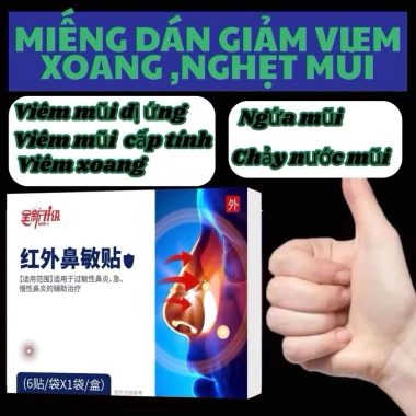 Miếng Dán Mũi Thảo Dược Ngăn Nghẹt Dị Ứng – Thông Thoáng, Viêm Xoang, Giá 42.240