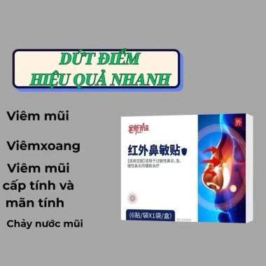 Miếng Dán Mũi Thảo Dược Ngăn Nghẹt Dị Ứng – Thông Thoáng, Viêm Xoang, Giá 42.240