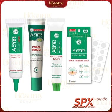 Miếng dán mụn 24m + kem chấm mụn 25+ serum, kem mờ sẹo 18g, gel đầu đen 18g - Giá chỉ 42.000₫ 2