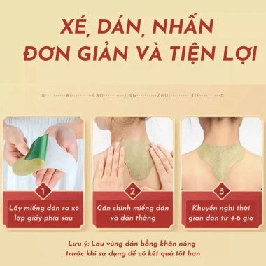 Miếng dán ngải cứu cổ vai gáy giảm đau, cứng cơ, tê bì tay chân - Bắc Kinh Đồng Nhân Đường đỏ 12c 47.999₫