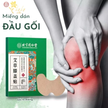 Miếng dán ngải cứu đầu gối giảm đau xương khớp Bắc Kinh Đồng Nhân Đường 12c - Giá ưu đãi 75.000₫