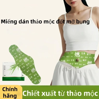 Miếng dán ngải cứu giảm mỡ nam nữ - Thải độc, giảm chướng bụng, hỗ trợ giảm cân 199k