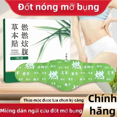 Miếng dán ngải cứu giảm mỡ nam nữ - Thải độc, giảm chướng bụng, hỗ trợ giảm cân 199k 7 Miếng dán ngải cứu giảm mỡ nam nữ - Thải độc, giảm chướng bụng, hỗ trợ giảm cân 199k 7