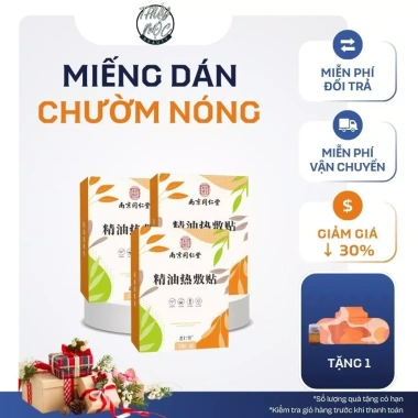 Miếng dán ngải cứu Nam Kinh - Tinh dầu đốt mỡ siết eo, giảm mỡ thừa, giảm đau cổ vai gáy, đau bụng kinh - Giá 98.750₫