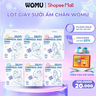 Miếng Dán Ngải Cứu WoMu WM-1.480 Giảm Đau Khớp Gối, Cổ, Bụng, Bàn Chân - 43k VND