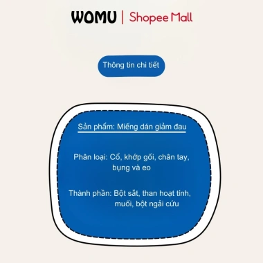 Miếng Dán Ngải Cứu WoMu WM-1.480 Giảm Đau Khớp Gối, Cổ, Bụng, Bàn Chân - 43k VND