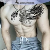 Miếng Dán Ngực Lớn Underboob Chống Thấm Tạm Thời Hình Xăm Lông Gai Giả Tatoo VN