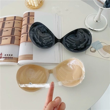 Miếng dán ngực siêu nâng cài trước, áo bra silicon hở lưng DT123 - Siêu dính, đẹp, 25.500₫ 5