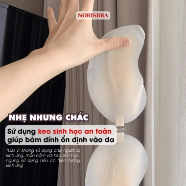 Miếng Dán Ngực Sillicon Quả Xoài Cài Trước Tạo Khe – Mỏng Nhẹ Tàng Hình AMYBRA D156 Giá 57.000 VND 6