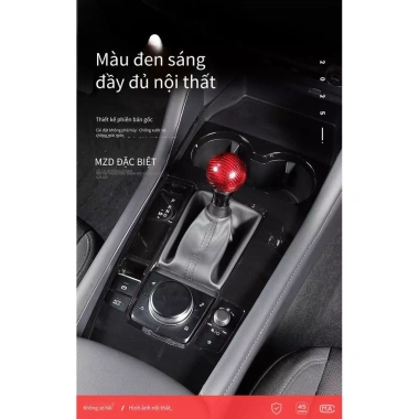 Miếng dán nội thất Mazda 3 2.020‑2.026 màu đen sáng - Bộ đầy đủ, giảm giá 239.800₫