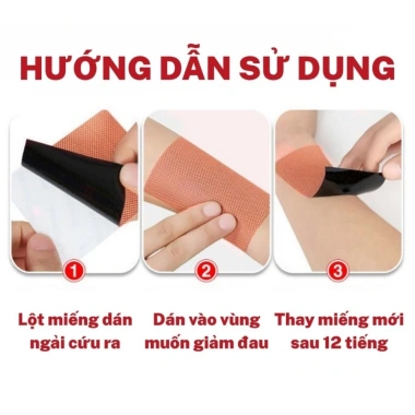 Miếng Dán Nóng Thảo Dược Ngải Cứu Gừng 100 Miếng - Giảm Đau Vai Gáy, Lưng, Xương Khớp, Kinh Nguyệt Giá 39.000 VND 5 Miếng Dán Nóng Thảo Dược Ngải Cứu Gừng 100 Miếng - Giảm Đau Vai Gáy, Lưng, Xương Khớp, Kinh Nguyệt Giá 39.000 VND 5