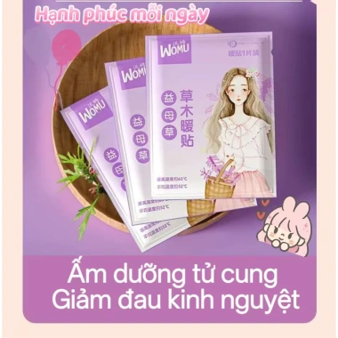 Miếng Dán Nóng Thảo Dược Womu – Giảm Đau Kinh Nguyệt, Giữ Ấm Bụng, Hỗ Trợ Lưu Thông Máu 19.200đ