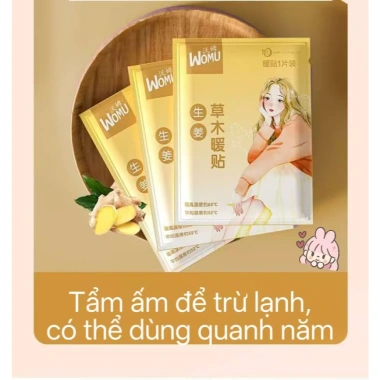 Miếng Dán Nóng Thảo Dược Womu – Giảm Đau Kinh Nguyệt, Giữ Ấm Bụng, Hỗ Trợ Lưu Thông Máu 19.200đ