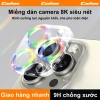 Miếng dán ống kính kim tuyến kính cường lực phủ kín iPhone 11‑17 Pro Max, Air - Giá 70.000đ