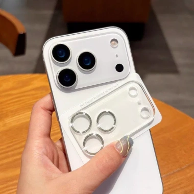 Miếng dán ống kính lấp lánh toàn viền cho iPhone 17/16/15/14/13/12/11 Pro Max - Giá chỉ 48.500đ 2