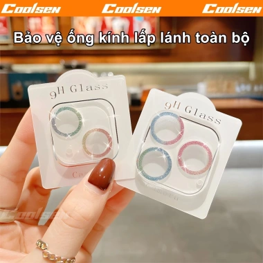Miếng dán ống kính lấp lánh toàn viền cho iPhone 17/16/15/14/13/12/11 Pro Max - Giá chỉ 48.500đ 7