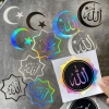 Miếng Dán Phản Quang Allah & Trăng Lưỡi Liềm – Chống Thấm Nước cho Ô Tô, Xe Máy, Laptop – Eid Mubarak 2.025