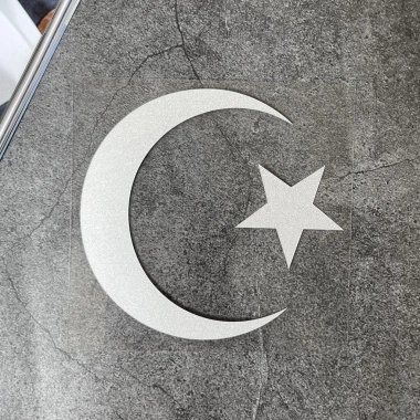 Miếng Dán Phản Quang Allah & Trăng Lưỡi Liềm – Chống Thấm Nước cho Ô Tô, Xe Máy, Laptop – Eid Mubarak 2.025 10
