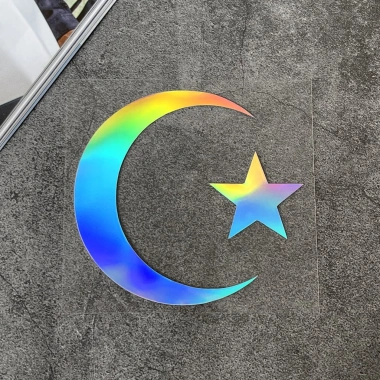 Miếng Dán Phản Quang Allah & Trăng Lưỡi Liềm – Chống Thấm Nước cho Ô Tô, Xe Máy, Laptop – Eid Mubarak 2.025 12