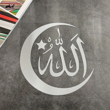 Miếng Dán Phản Quang Allah & Trăng Lưỡi Liềm – Chống Thấm Nước cho Ô Tô, Xe Máy, Laptop – Eid Mubarak 2.025 16