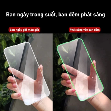 Miếng dán phát sáng, chống sốc, túi khí, kính cường lực cho iPhone 11-17 Pro Max XR XS - Giá 41.800 VND 4