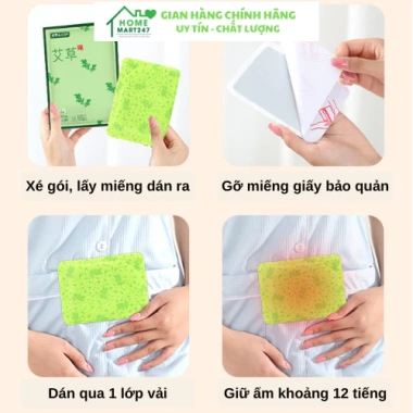 Miếng dán Phương Đông thảo dược giảm đau bụng kinh, giữ nhiệt ấm người, giảm nhức mỏi