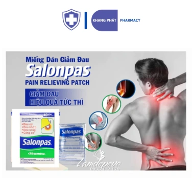 Miếng dán Salonpas giảm đau nhức mỏi cơ 22.000đ - Giải pháp không cần thuốc