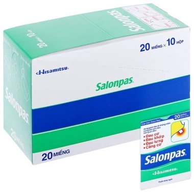 Miếng dán Salonpas giảm đau nhức mỏi cơ 22.000đ - Giải pháp không cần thuốc