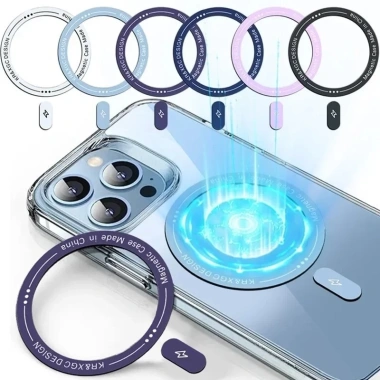 Miếng dán sắt sạc không dây đa dạng kiểu, siêu mỏng tự dính - Tương thích iPhone 15/14, Magsafe, giá ưu đãi 33.660₫ 2