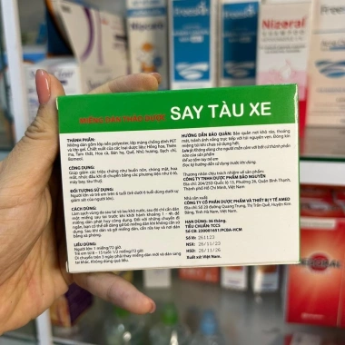Miếng Dán Say Tàu Xe 12h - Hộp 2 Miếng Dành Cho Trẻ Em & Bà Bầu, An Toàn, Hiệu Quả