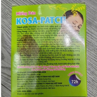 Miếng dán say xe KOSA PATCH hộp 2 miếng – Giá chỉ 18.000₫, giảm 23%, bảo vệ xe hiệu quả 4 Miếng dán say xe KOSA PATCH hộp 2 miếng – Giá chỉ 18.000₫, giảm 23%, bảo vệ xe hiệu quả 4