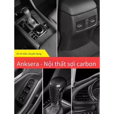 Miếng Dán Sợi Carbon Mazda 3 2.020-2.026 Trọn Bộ Nội Thất Họa Tiết Sang Trọng