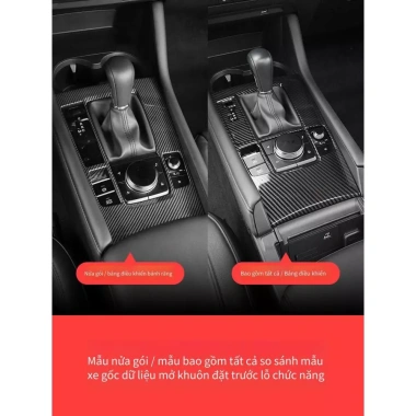 Miếng Dán Sợi Carbon Mazda 3 2.020-2.026 Trọn Bộ Nội Thất Họa Tiết Sang Trọng