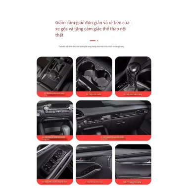 Miếng Dán Sợi Carbon Mazda 3 2.020-2.026 Trọn Bộ Nội Thất Họa Tiết Sang Trọng 8 Miếng Dán Sợi Carbon Mazda 3 2.020-2.026 Trọn Bộ Nội Thất Họa Tiết Sang Trọng 8