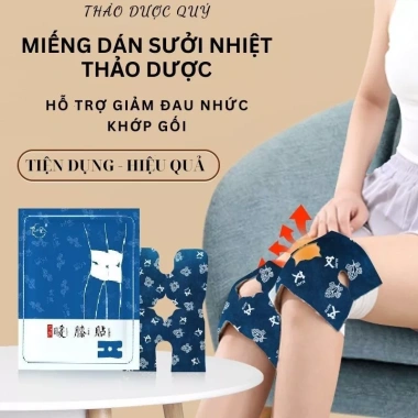 Miếng dán sưởi nhiệt thảo dược giảm đau khớp gối, thoái hoá, gai xương - 30.100₫