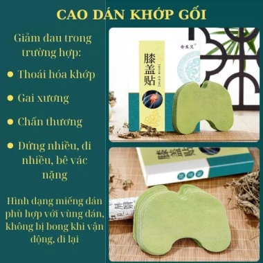 Miếng dán sưởi nhiệt thảo dược giảm đau khớp gối, thoái hoá, gai xương - 30.100₫ 9 Miếng dán sưởi nhiệt thảo dược giảm đau khớp gối, thoái hoá, gai xương - 30.100₫ 9