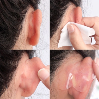 Miếng Dán Tai Bướm 42 Miếng Silicone Tự Dính, Chống Thấm Nước, Hỗ Trợ Tai Lớn 9
