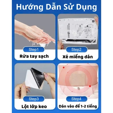 Miếng Đan Tân Mở Bủng Thảo Dược Đông Y Thái Hà 6 miếng cao đan lành tính 18.500 VND