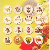 Miếng dán Tết 50 chiếc hình tròn tem niêm phong Chúc Mừng Năm Mới, chỉ 50.000₫